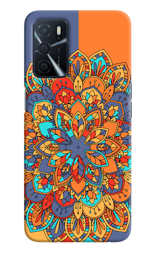 Color Mandala Oppo A16 Hard Case Back Cover by Casekaro