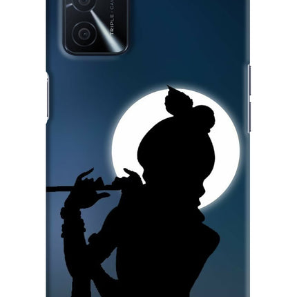 Shri Krishna Silhouette Oppo A16 Hard Case Back Cover by Casekaro