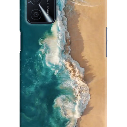 Ocean Beach Oppo A16 Hard Case Back Cover by Casekaro