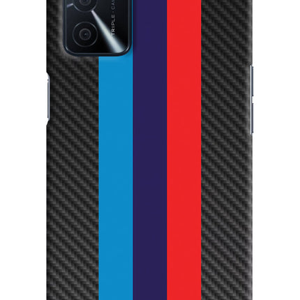 BMW Stripes Pattern Oppo A16 Hard Case Back Cover by Casekaro