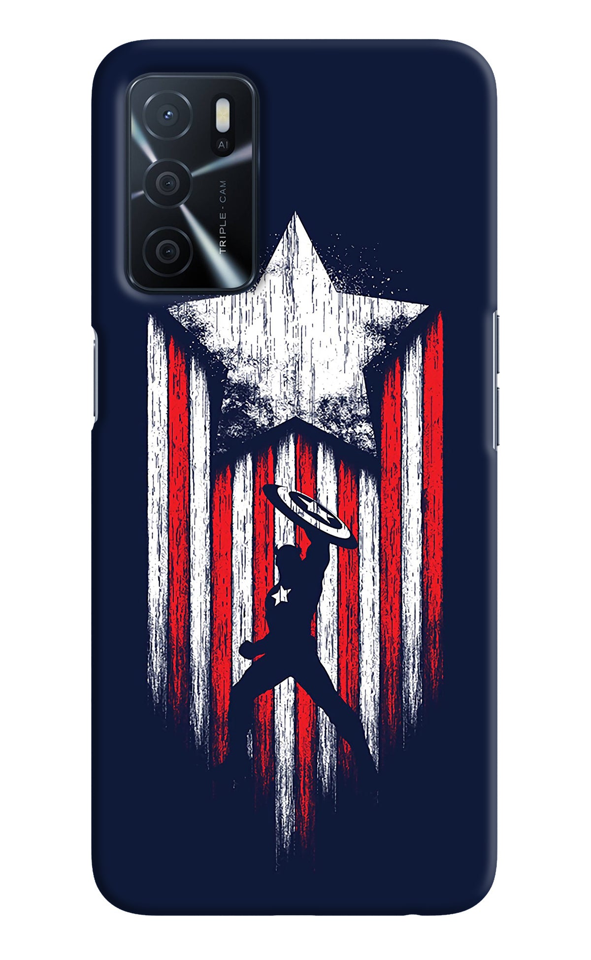 Captain America Marvel Art Oppo A16 Back Cover