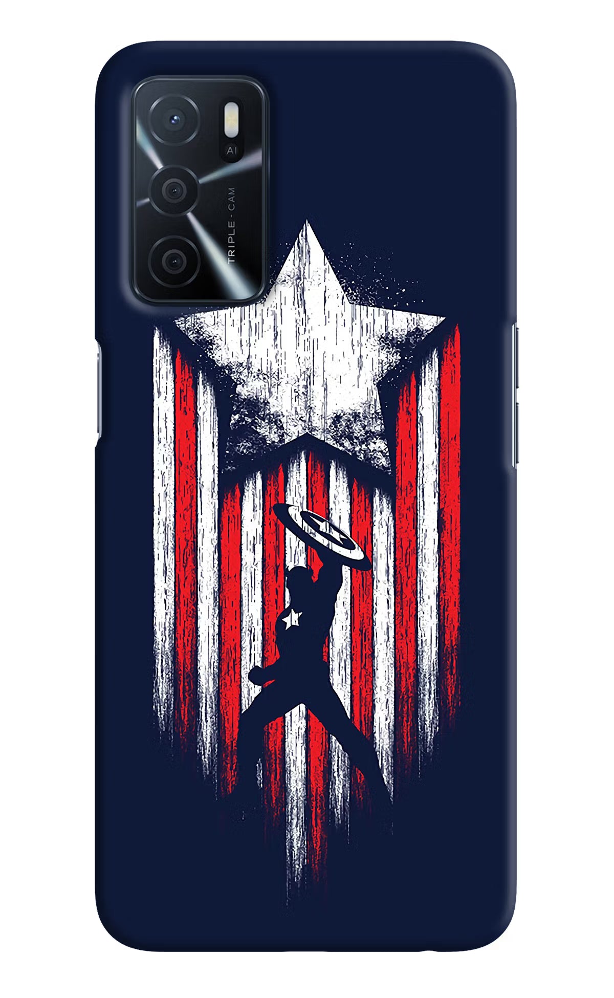Captain America Marvel Art Oppo A16 Hard Case Back Cover by Casekaro