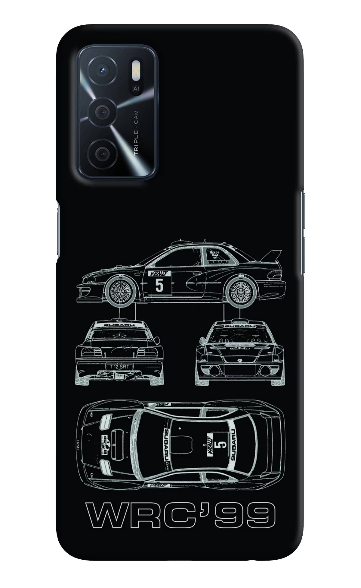 WRC'99 Oppo A16 Hard Case Back Cover by Casekaro