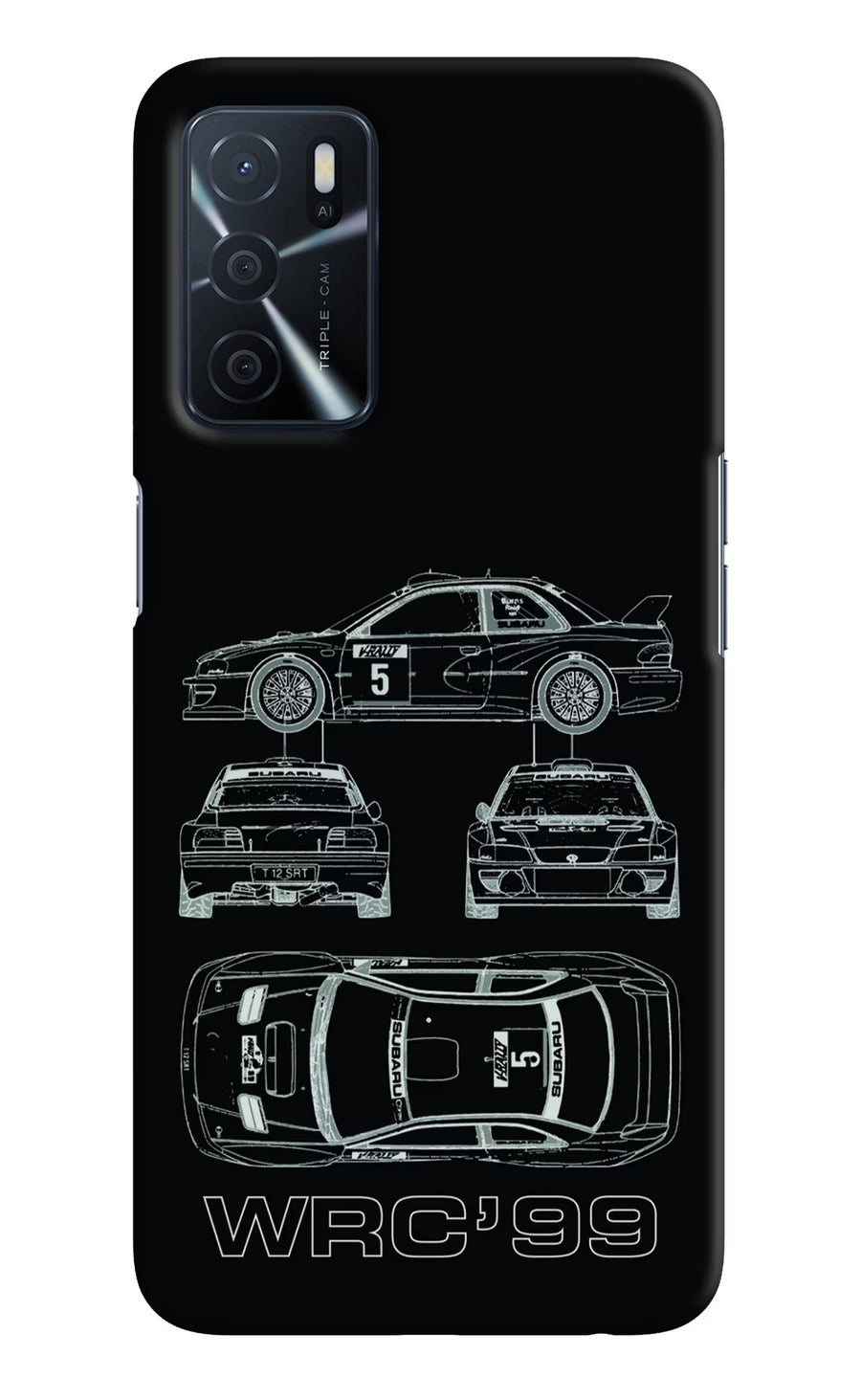 WRC'99 Oppo A16 Back Cover, Hard case