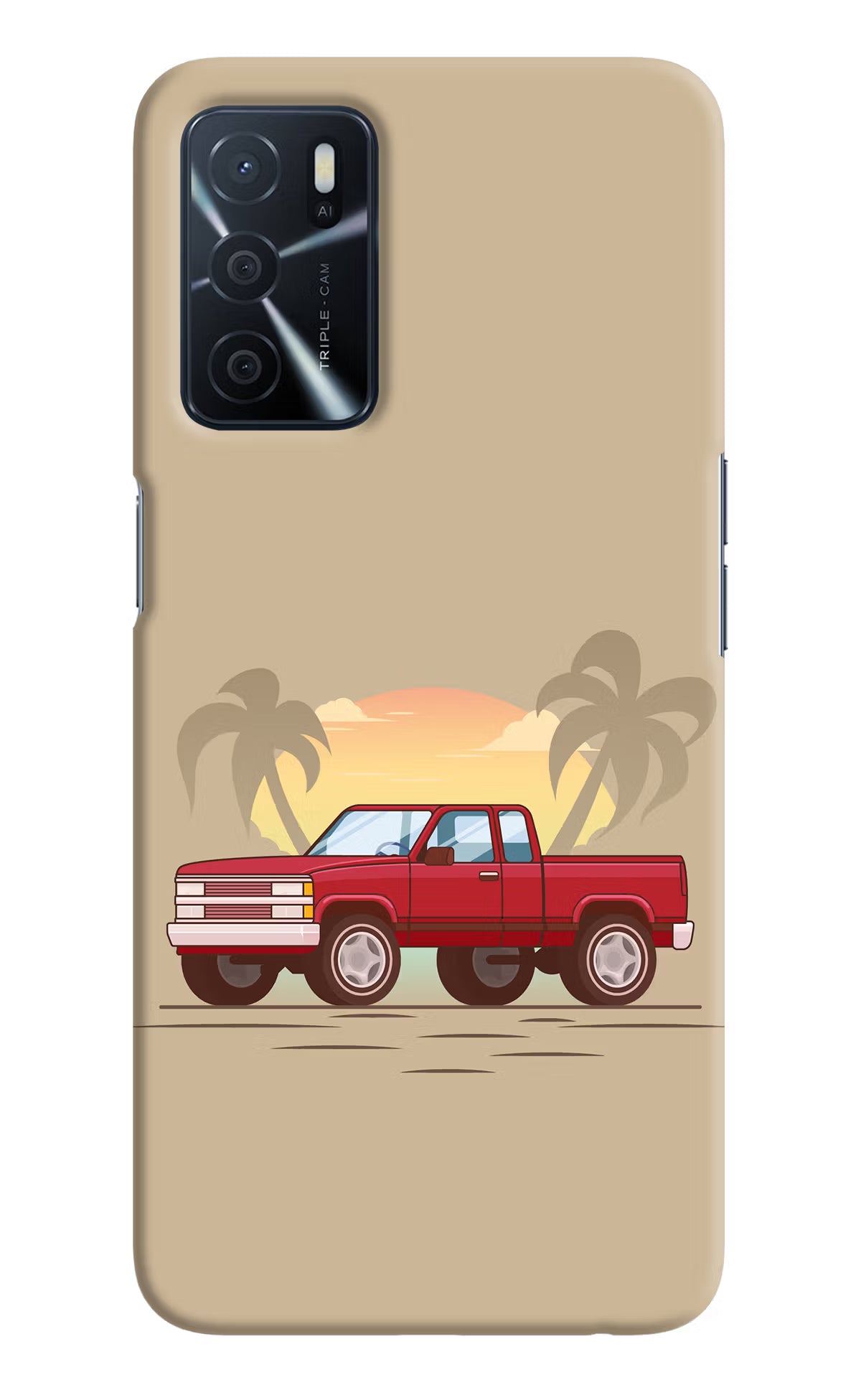 Desert Classic Drive Oppo A16 Hard Case Back Cover by Casekaro