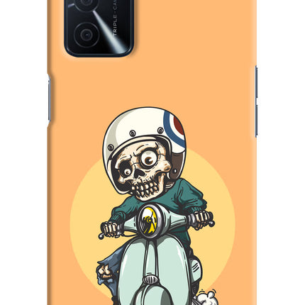 Undead Biker Oppo A16 Hard Case Back Cover by Casekaro