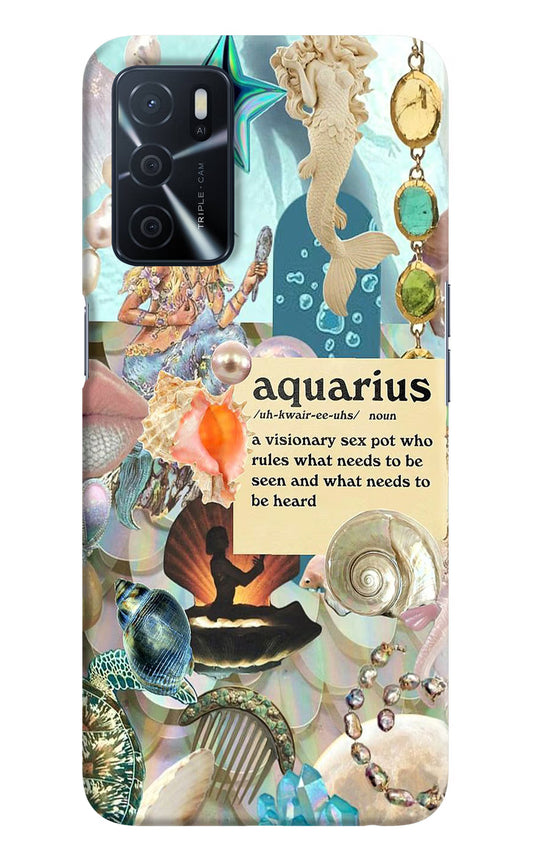 Aquarius Zodiac Oppo A16 Hard Case Back Cover by Casekaro