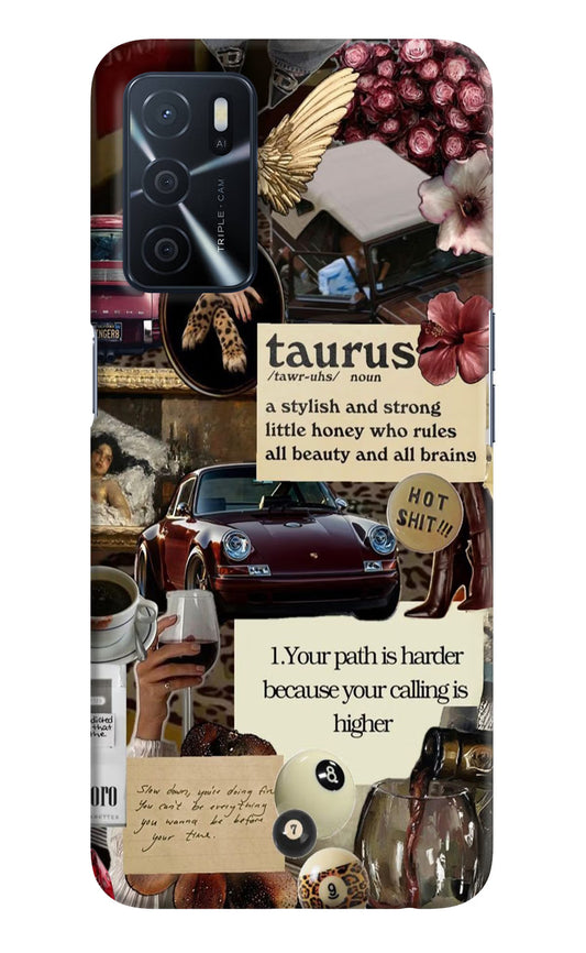 Taurus Zodiac Oppo A16 Hard Case Back Cover by Casekaro