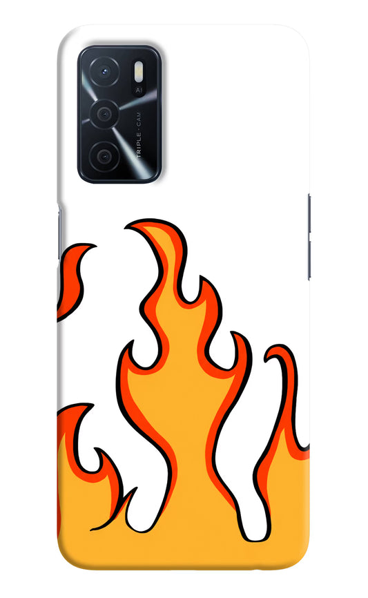 Fired Up – White Oppo A16 Hard Case Back Cover by Casekaro