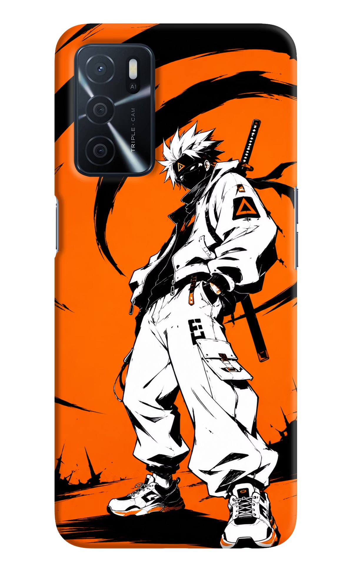 Street Samurai  Oppo A16 Hard Case Back Cover by Casekaro
