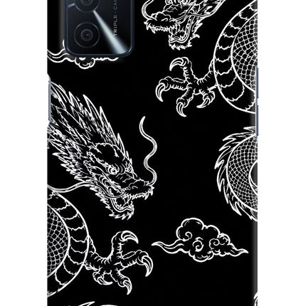 Twin Dragons Oppo A16 Hard Case Back Cover by Casekaro