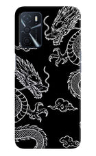 Twin Dragons Oppo A16 Hard Case Back Cover by Casekaro