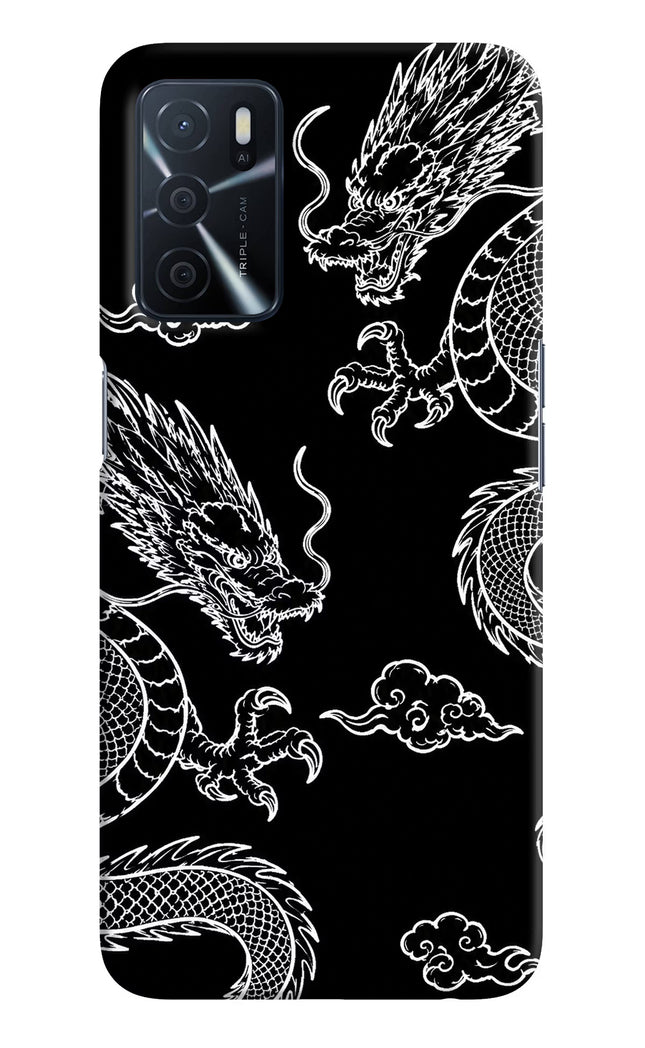 Twin Dragons Oppo A16 Hard Case Back Cover by Casekaro