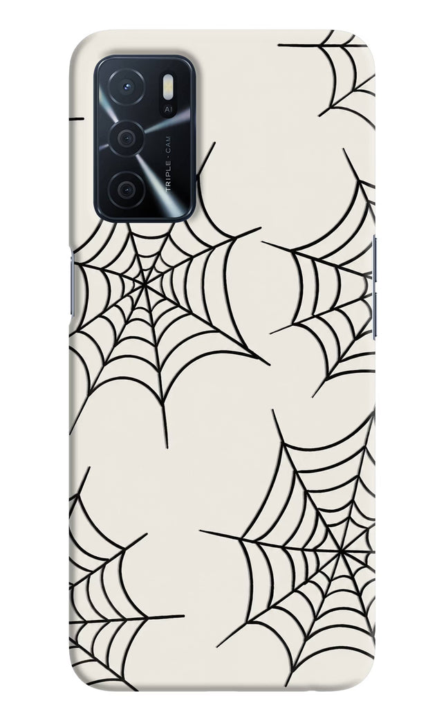 Spider Web Oppo A16 Hard Case Back Cover by Casekaro