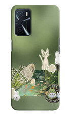 Aesthetic anime Oppo A16 Hard Case Back Cover by Casekaro