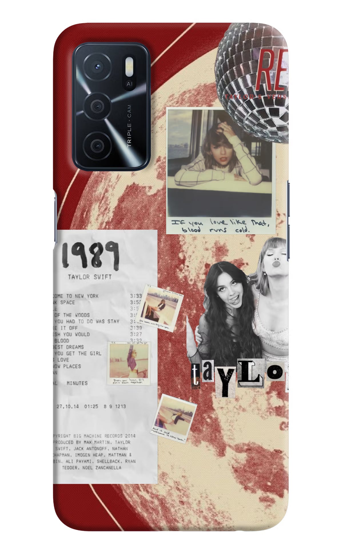 Taylor Swift Oppo A16 Back Cover