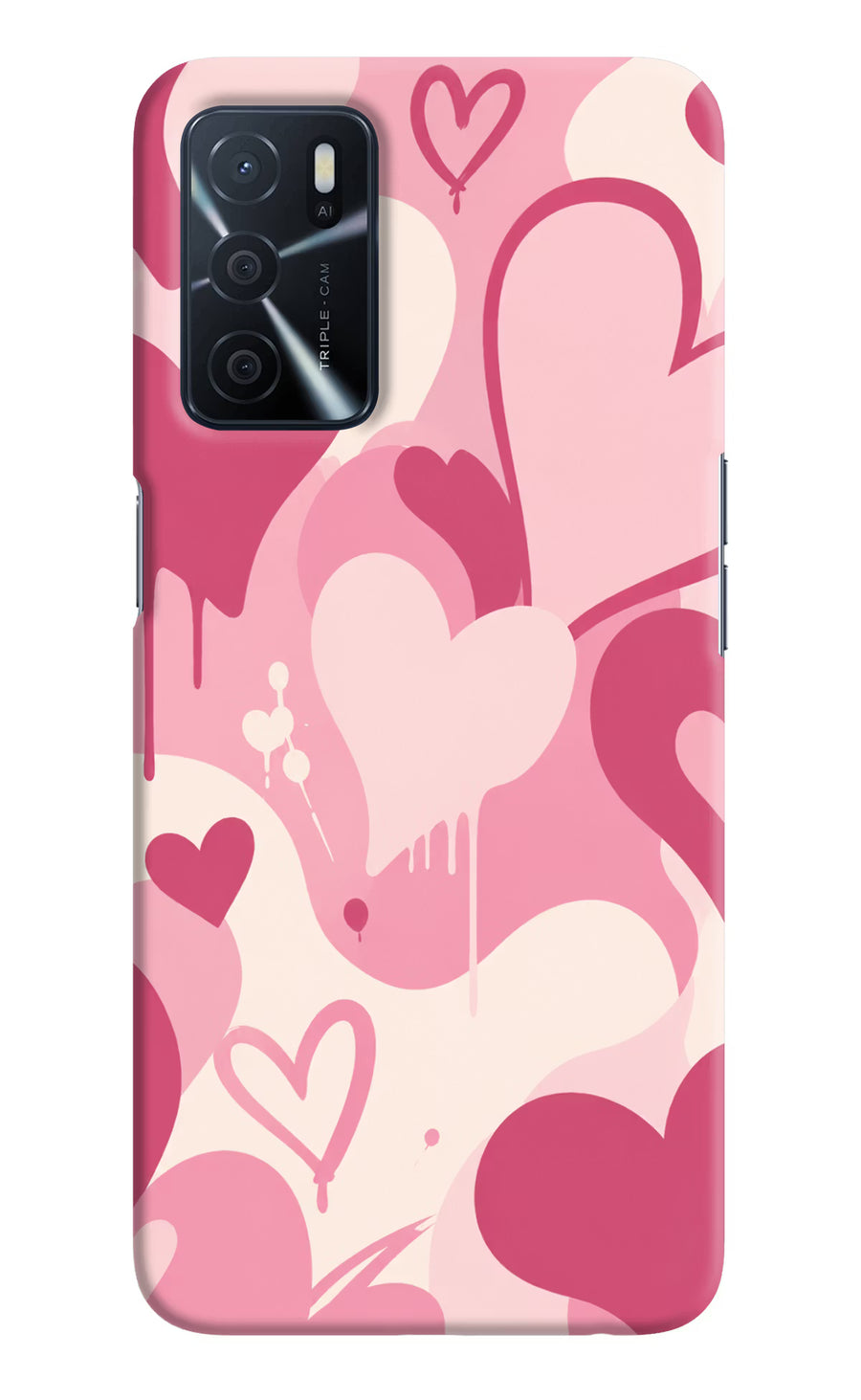 Hearty case Oppo A16 Back Cover, Hard case