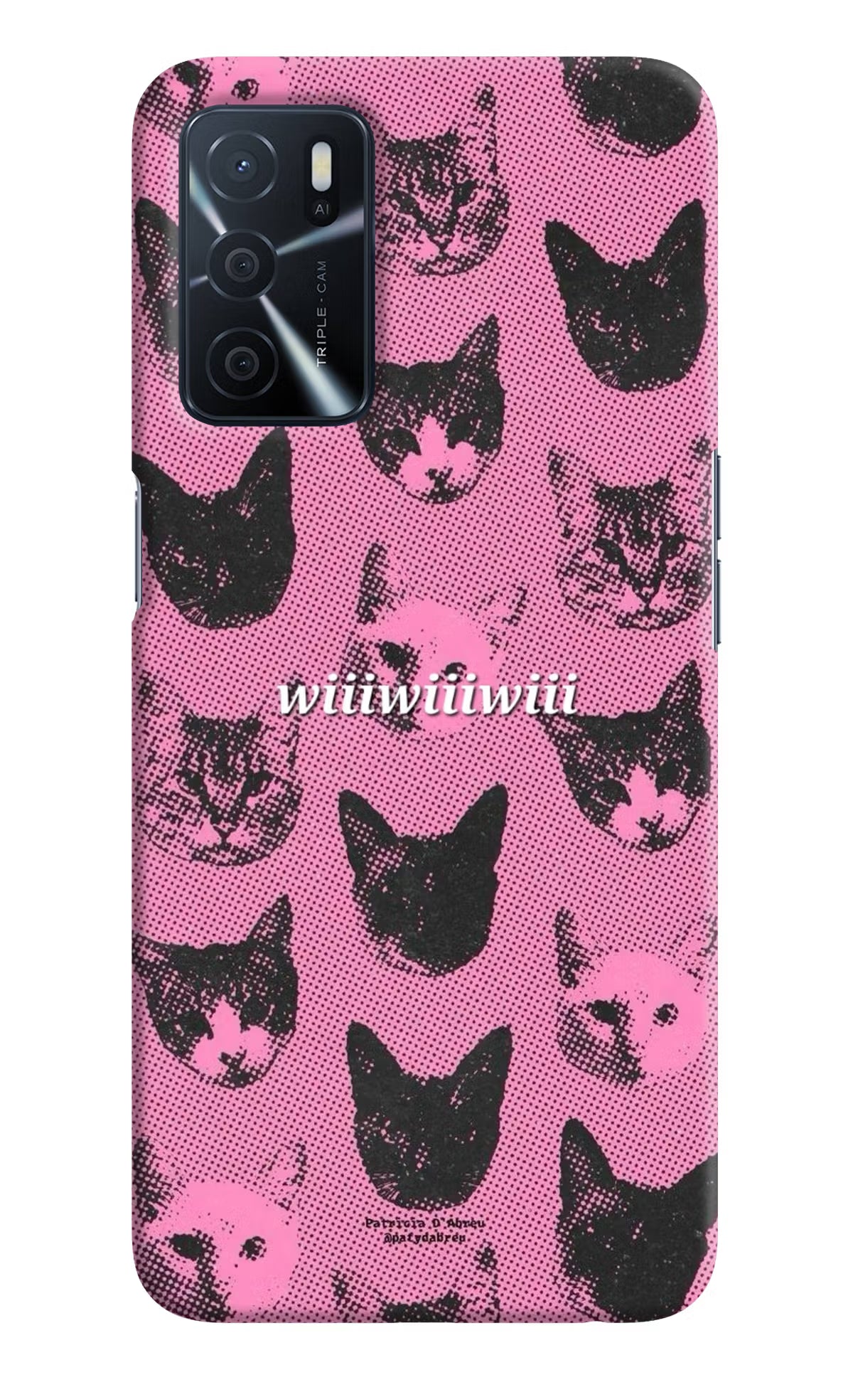 Pink Cats Oppo A16 Back Cover