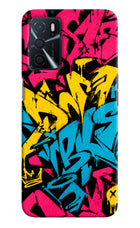 Graffiti Vibe Oppo A16 Hard Case Back Cover by Casekaro