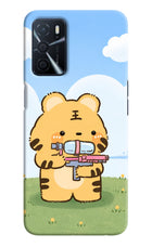 Tiger Treat Oppo A16 Hard Case Back Cover by Casekaro