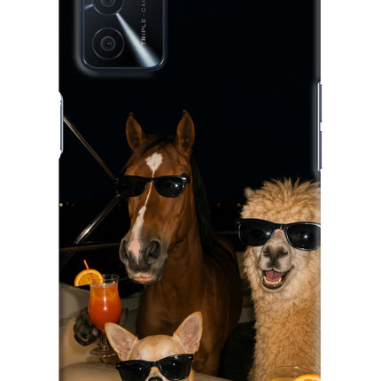 Party Squad Oppo A16 Hard Case Back Cover by Casekaro