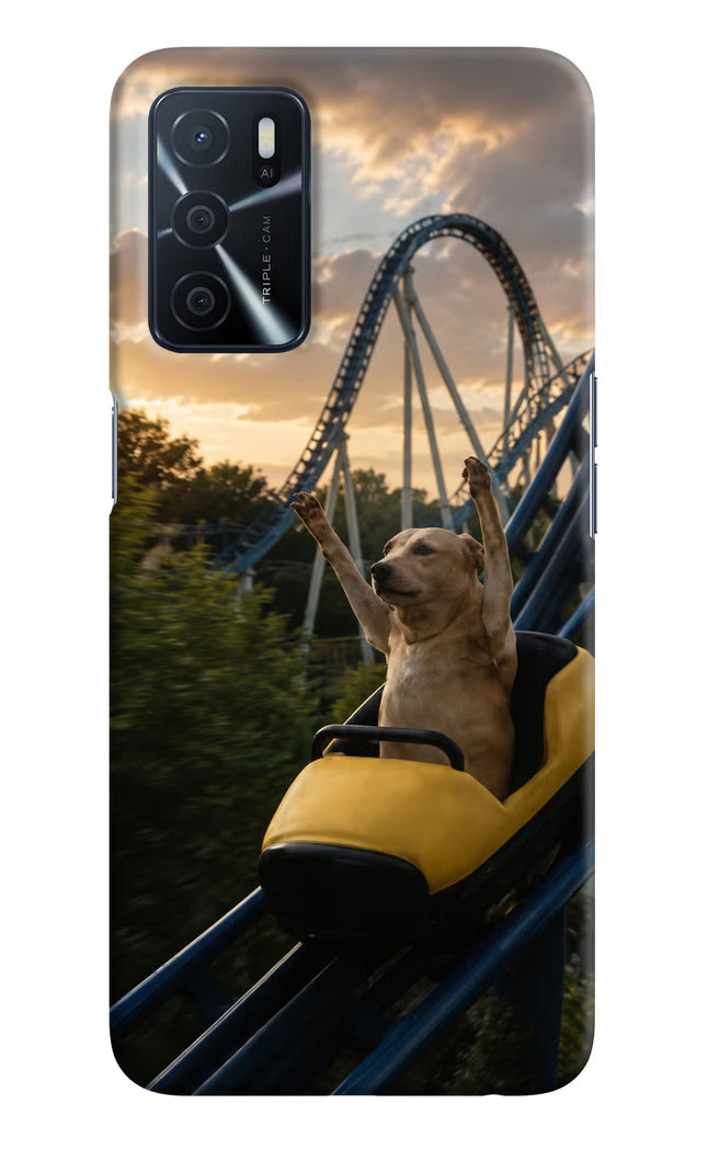 Rollercoaster Dog Oppo A16 Hard Case Back Cover by Casekaro