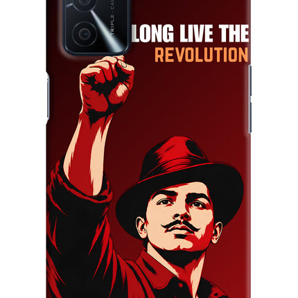 Bhagat Singh Revolution Oppo A16 Hard Case Back Cover by Casekaro