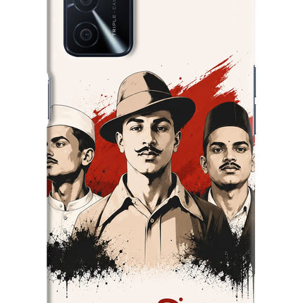Bhagat Singh Trio Oppo A16 Hard Case Back Cover by Casekaro