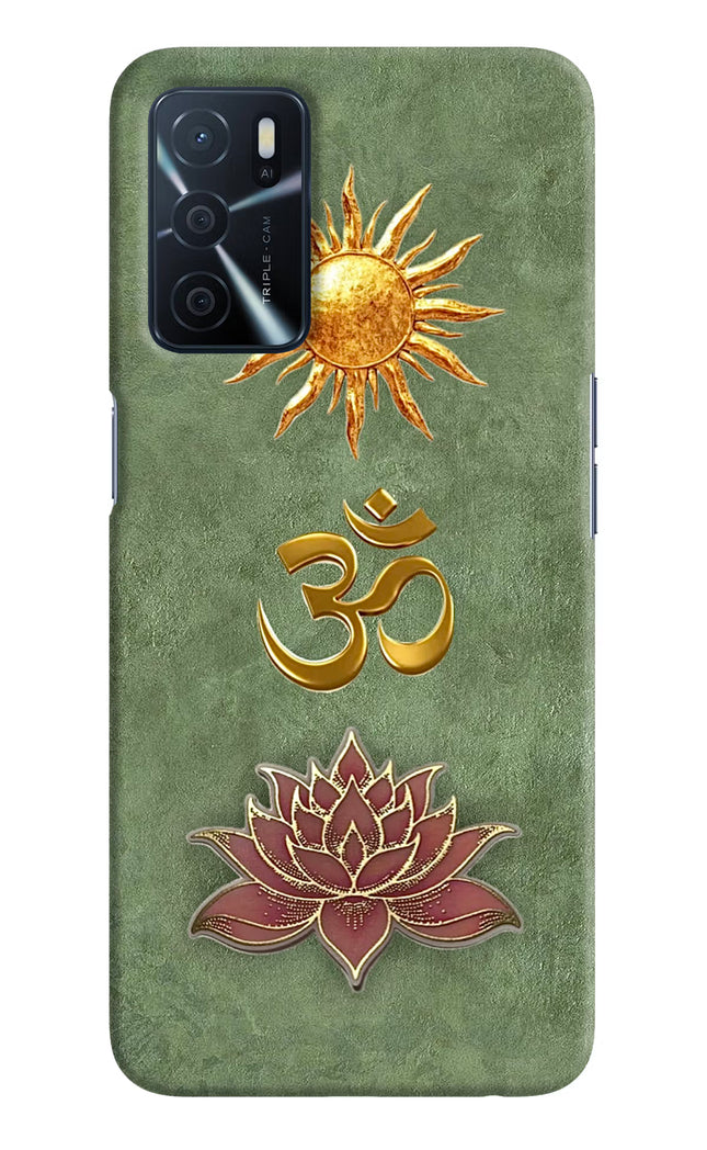 Om & Lotus Oppo A16 Back Cover