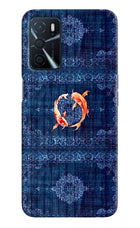 Koi Blue Oppo A16 Back Cover