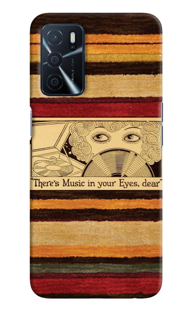 Vinyl Stripes Oppo A16 Hard Case Back Cover by Casekaro