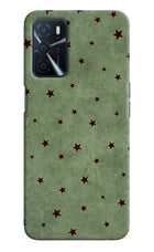Green Stars Oppo A16 Back Cover