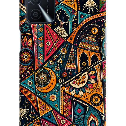 Folk Print Oppo A16 Back Cover