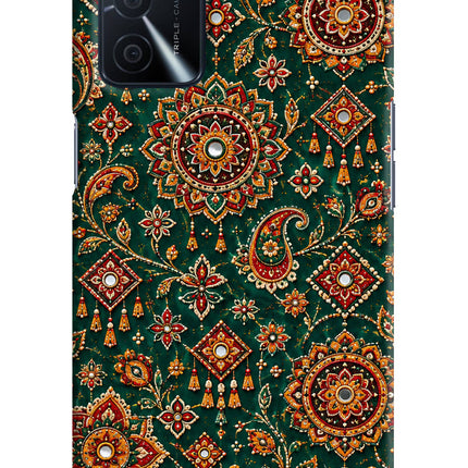 Green Pataka Oppo A16 Back Cover