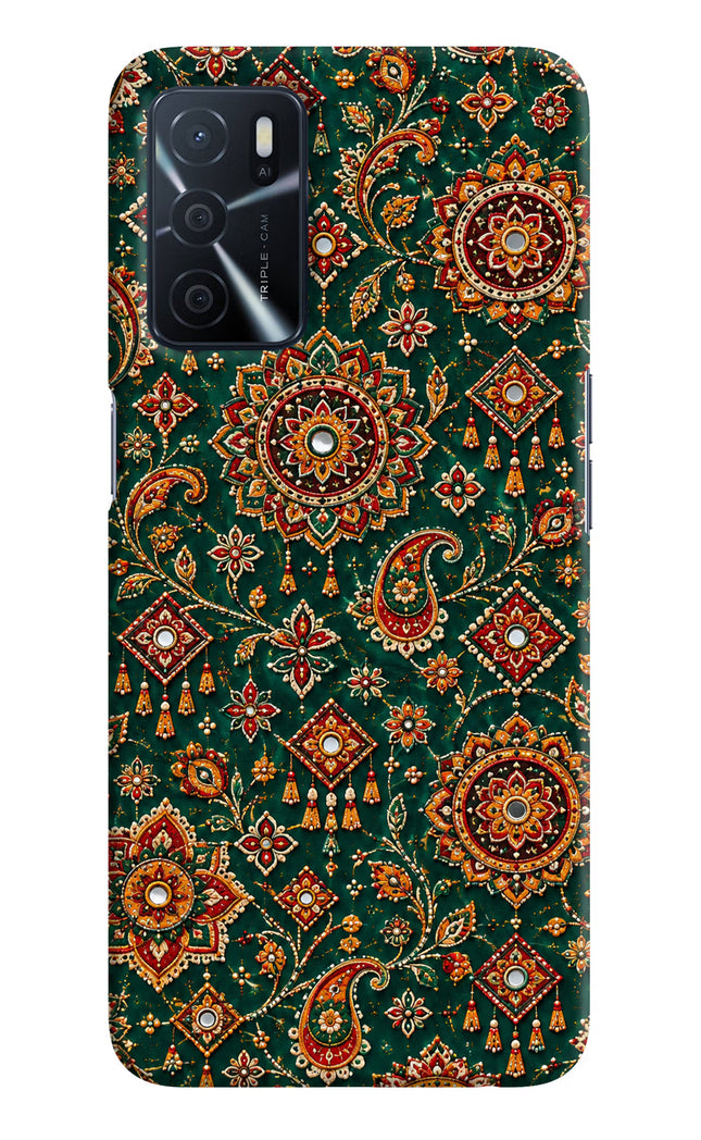 Green Pataka Oppo A16 Hard Case Back Cover by Casekaro