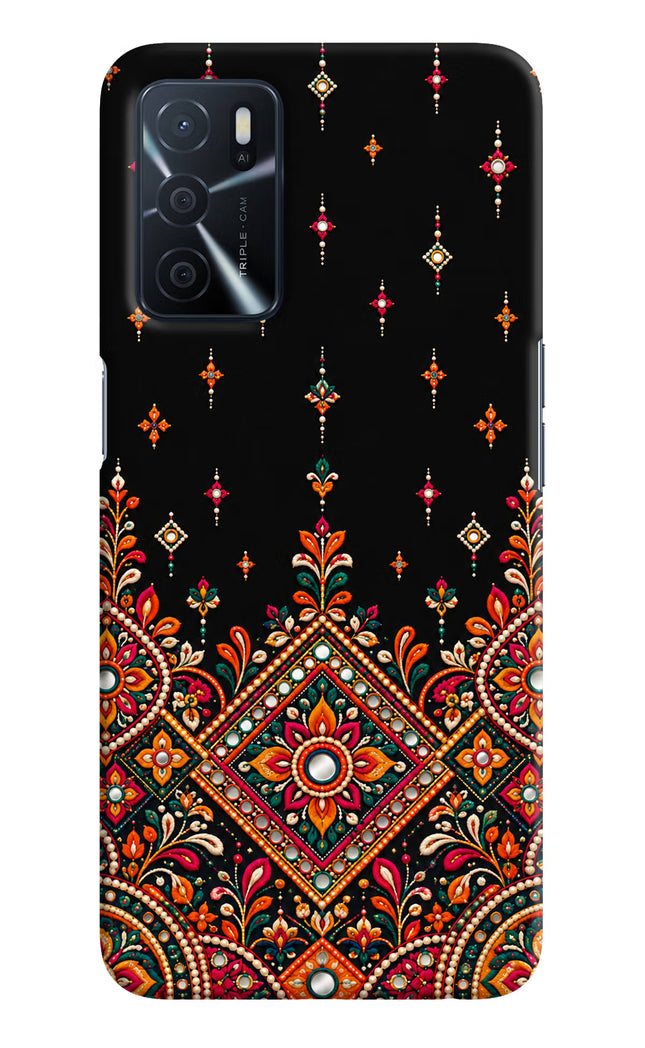 Noir Mehfil Oppo A16 Hard Case Back Cover by Casekaro