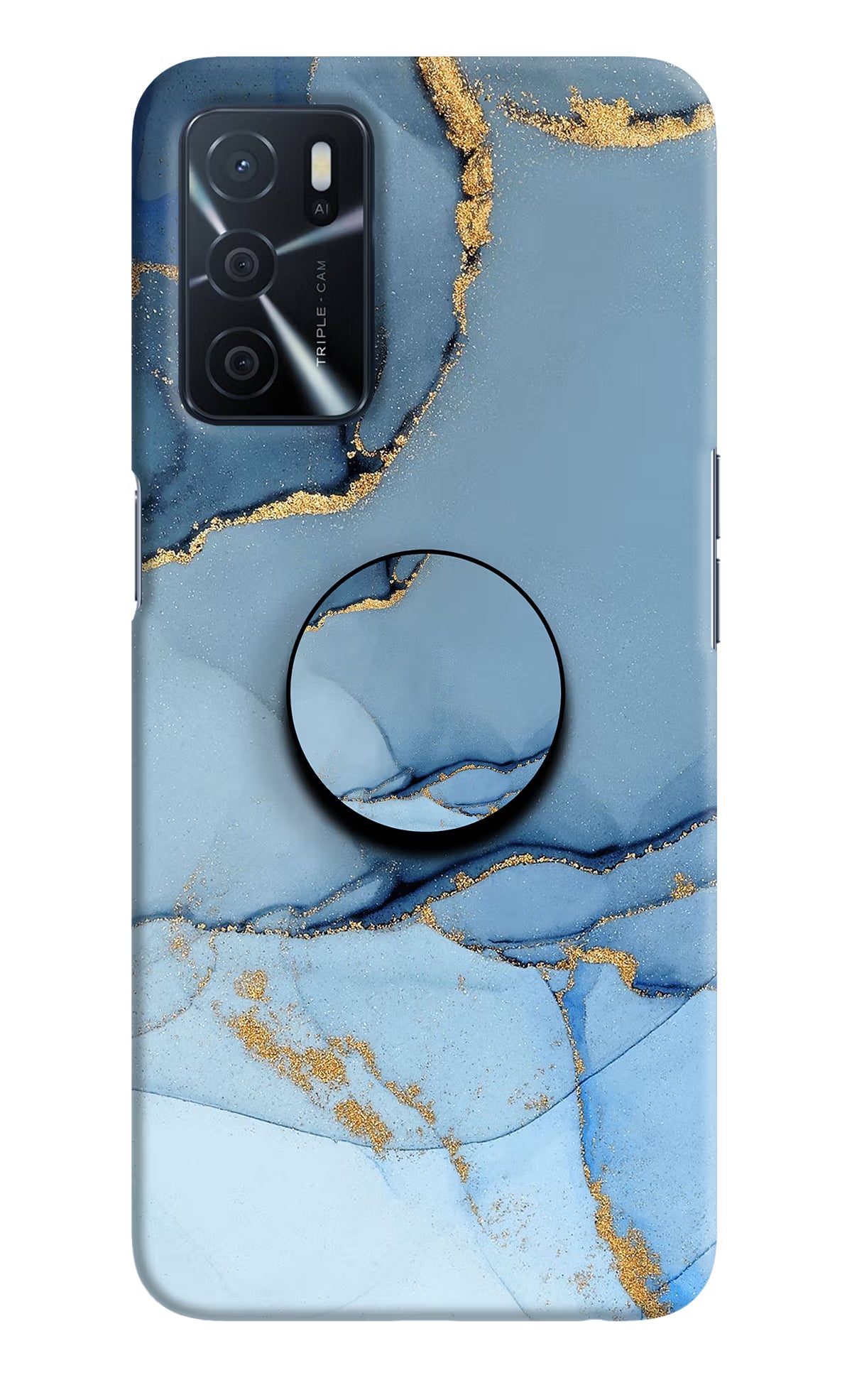 Blue Marble Oppo A16 Pop Case by Casekaro