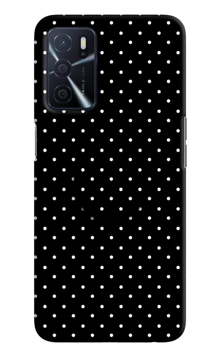 White Dots Oppo A16 Pop Case, Hard case