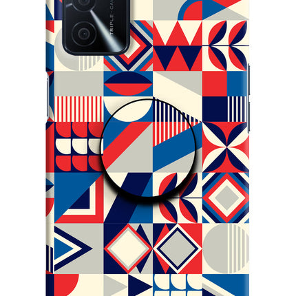 Colorful Pattern Oppo A16 Pop Case by Casekaro
