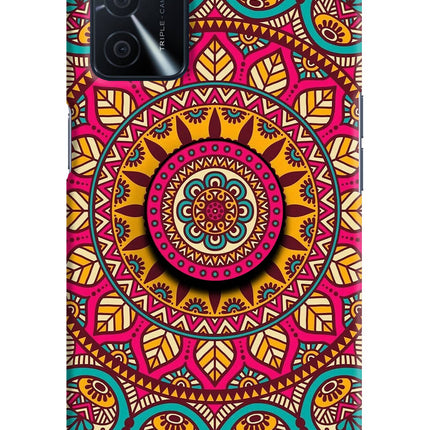 Mandala Oppo A16 Pop Case by Casekaro