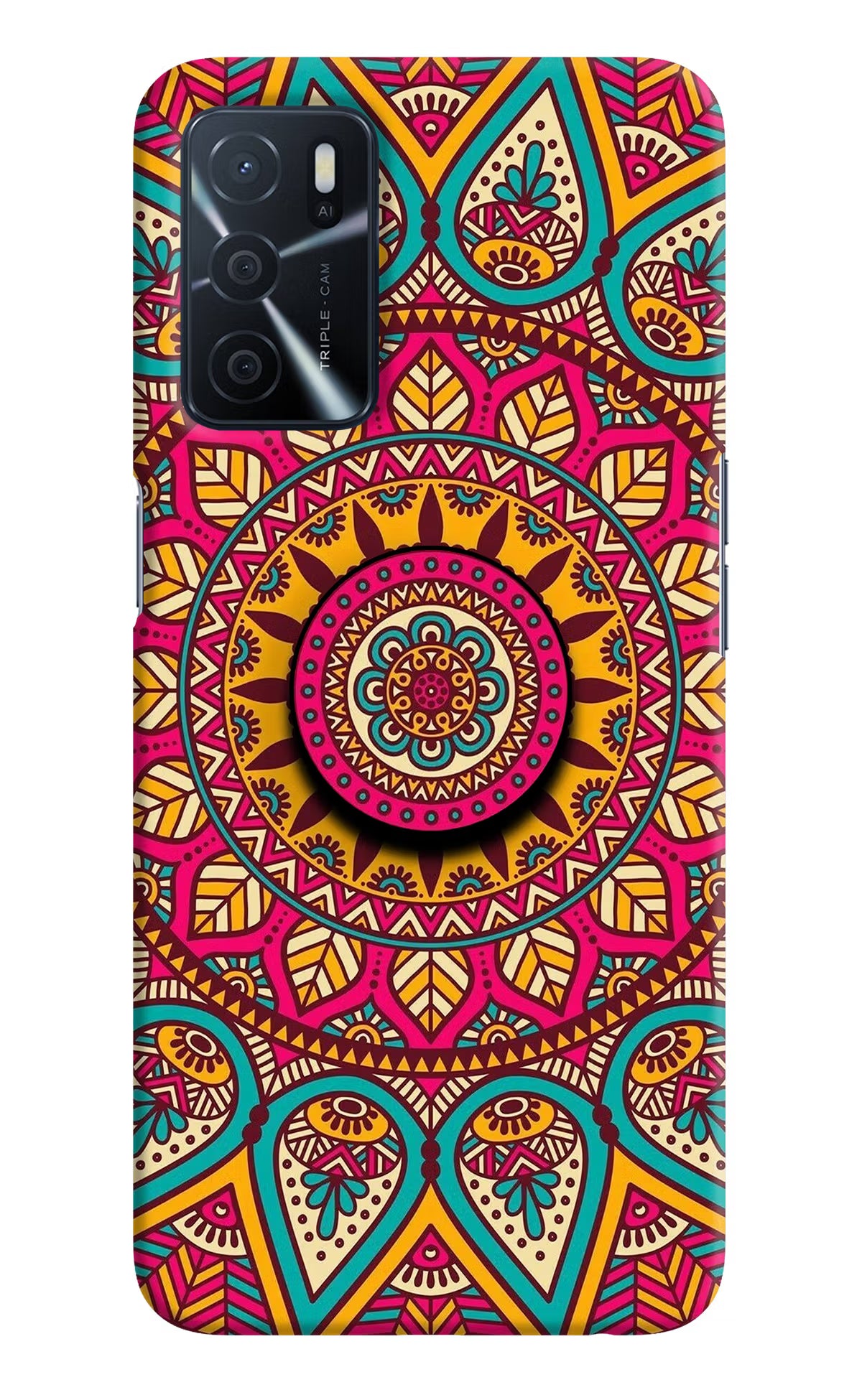 Mandala Oppo A16 Pop Case by Casekaro