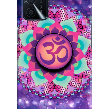 Om Purple Oppo A16 Pop Case by Casekaro