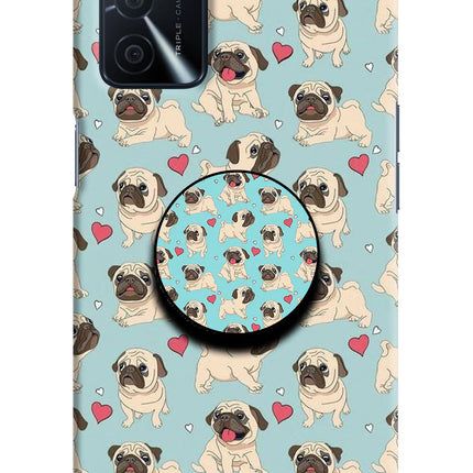 Pug Dog Oppo A16 Pop Case by Casekaro