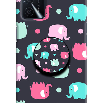 Baby Elephants Oppo A16 Pop Case by Casekaro