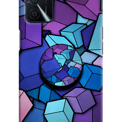 Cubic Abstract Oppo A16 Pop Case by Casekaro