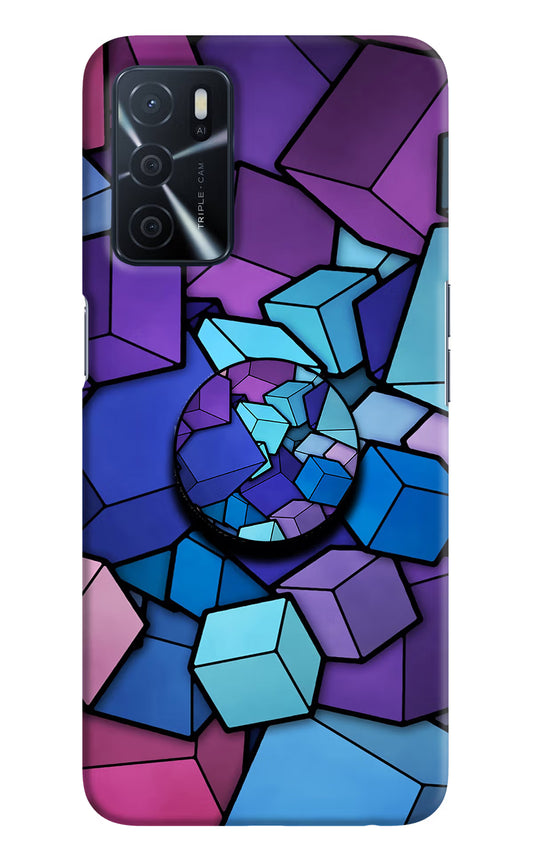 Cubic Abstract Oppo A16 Pop Case by Casekaro