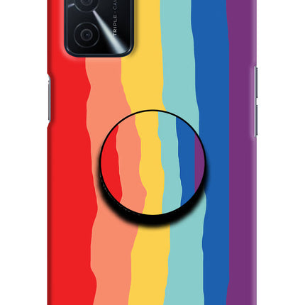 Rainbow Oppo A16 Pop Case by Casekaro