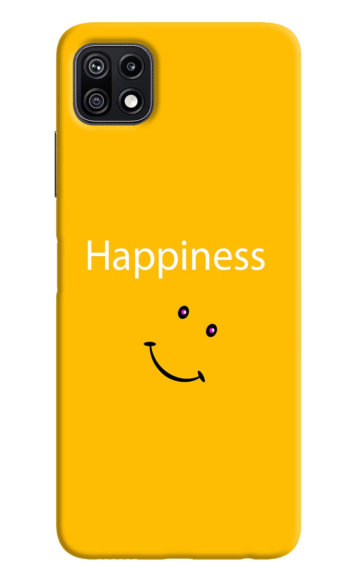 Happiness With Smiley Samsung F42 5G Hard Case Back Cover by Casekaro