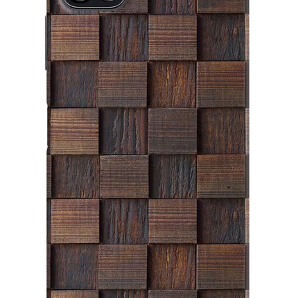 Wooden Cube Design Samsung F42 5G Hard Case Back Cover by Casekaro