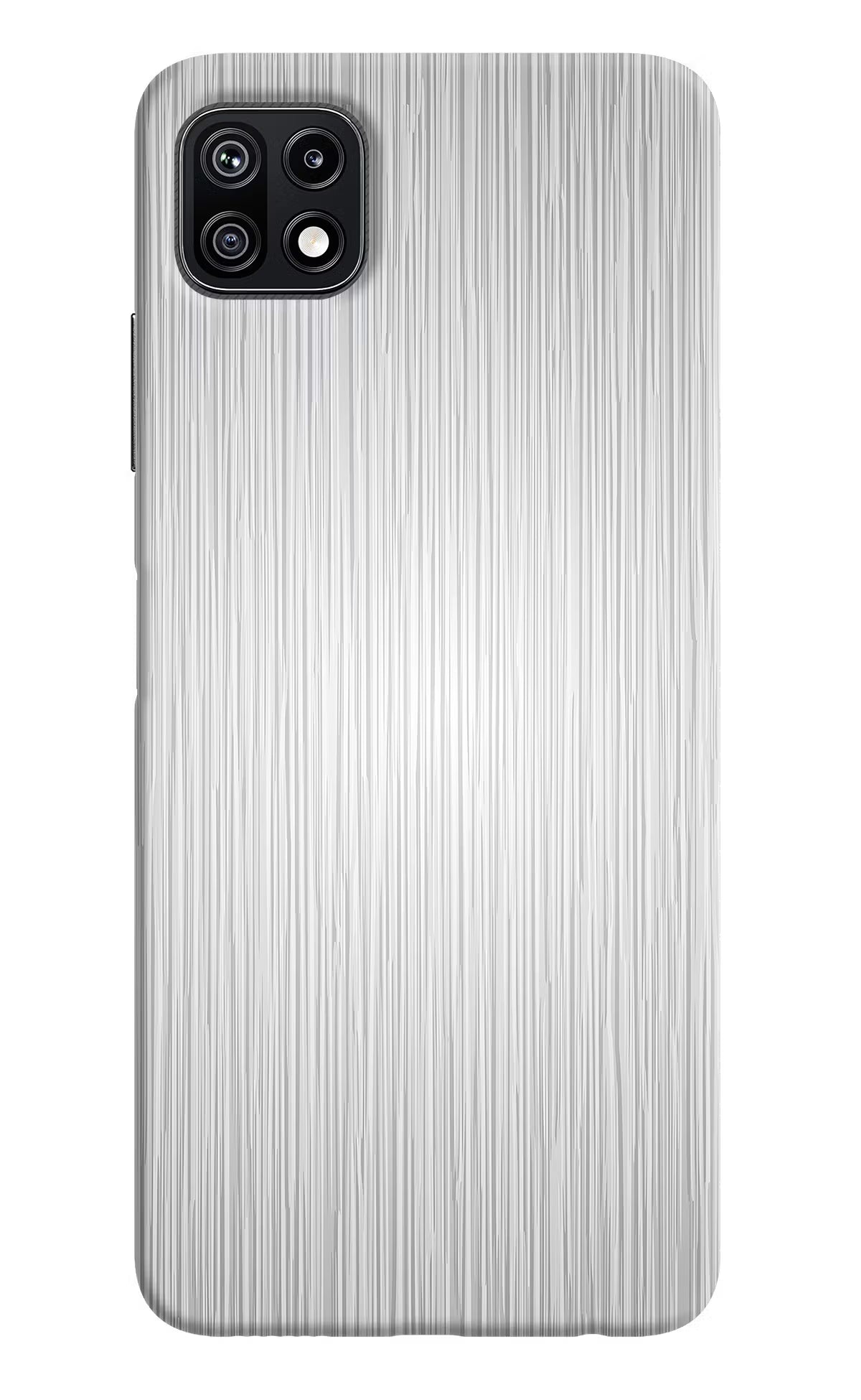 Wooden Grey Texture Samsung F42 5G Hard Case Back Cover by Casekaro